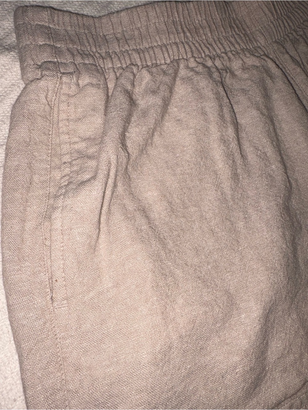 Old Navy Linen Blend High Rise Comfort Waistband Shorts with Pockets Women’s M - Picture 5 of 9